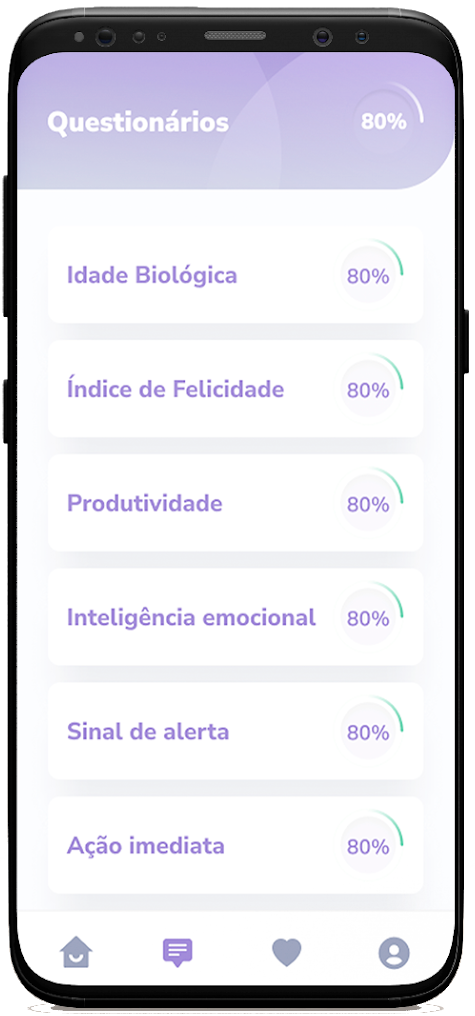 Tela de celular.